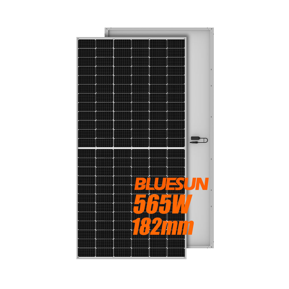 BlueSun 565W - Delsort solpanel - Bestillingsvare, leveringstid ca. 2 mnd