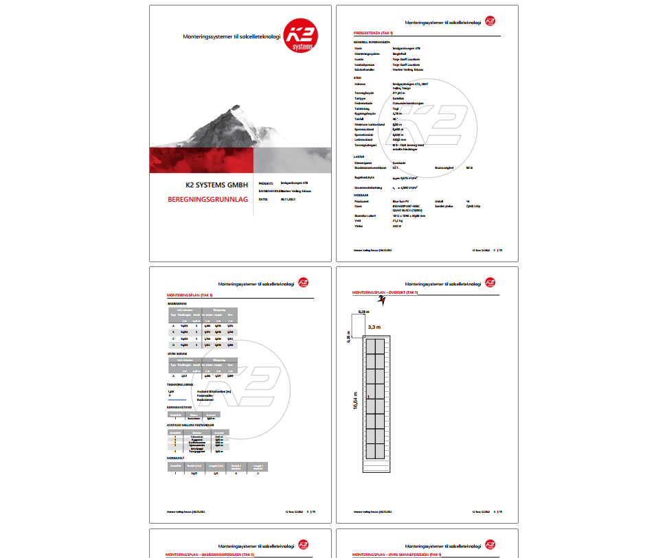 Lastanalyse for tak og festemateriell - K2 Base rapport